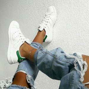 Adidas white/green